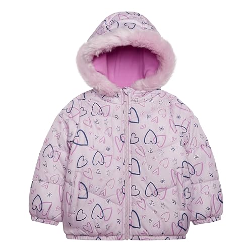 Image of Carter's Girls 2-Piece Snowsuit Puffer Jacket and Skibib Snow Pants Toddler and Big Kids