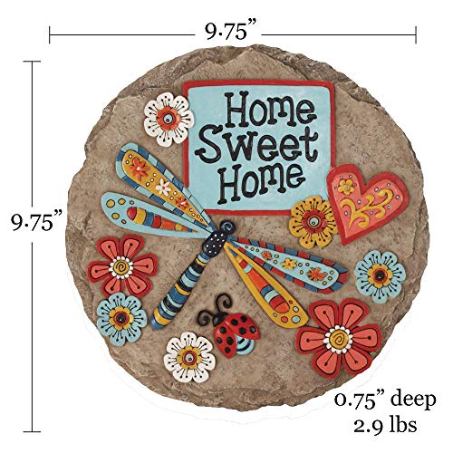Spoontiques - Garden Décor - Home Sweet Dragonfly Stepping Stone - Decorative Stone For Garden #TOP4