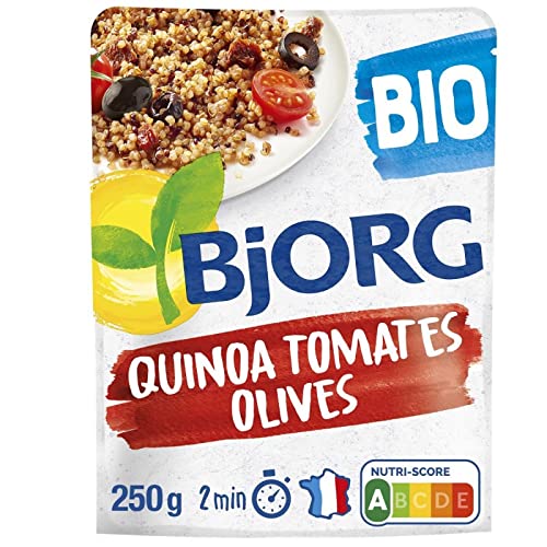 BJORG - Quinoa Tomate Oliva 250 g – 4 unidades – Oferta Especial