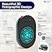 TECH8 USA Undetectable Mouse Mover Jiggler with Ambient Glow Ring and Hologram Disc for Laptops, PC, No Software, Random Movement, Designed, Patented and Trademarked in USA - 3D Hologram Alien