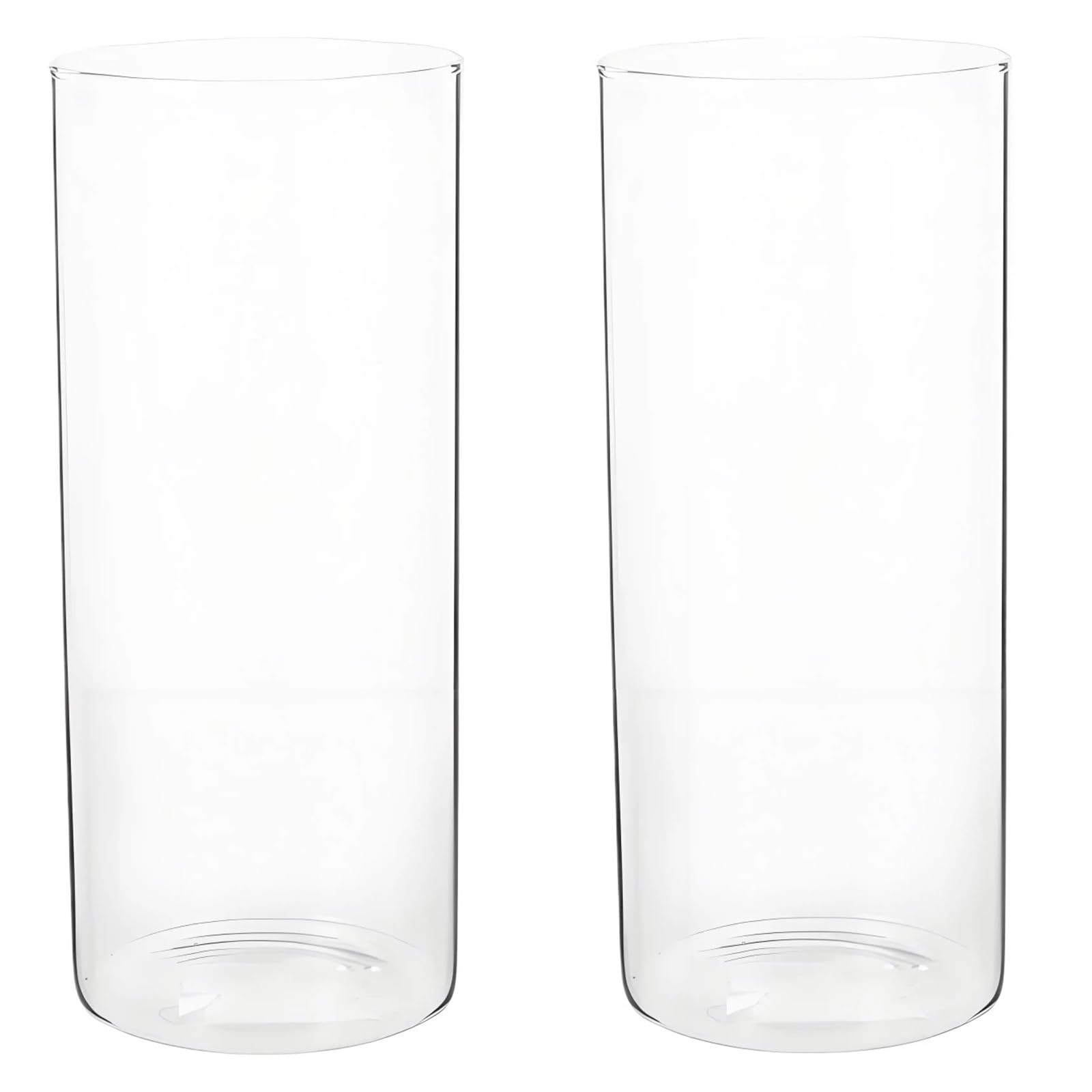 Luoaxinn 2Pcs Acrylic Vase Clear Acrylic Cylinder Vase