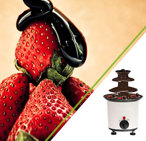 Schokoladenbrunnen | Schokobrunnen | Schokofontäne | Fondue | Schokofondue | 190 Watt | 500 ml | Edelstahl | Leichte… – Bild 3