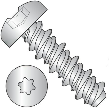 #8 (#6 Head) x 3/4" High Low Style Thread Forming Screws/Six-Lobe/Pan Head / 18-8 Stainless Steel (Carton: 4,000 pcs)