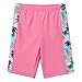TFJH E Girls Swimsuit UPF 50+ UV Two Piece Rainbow Printed,Green Pink,9-10Y(Tag No.140/146)