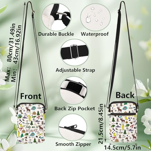 WZMPA Maine State Crossbody Bag Maine Souvenir Gifts Take Me To Maine Shoulder Bag Maine State Merchandise2