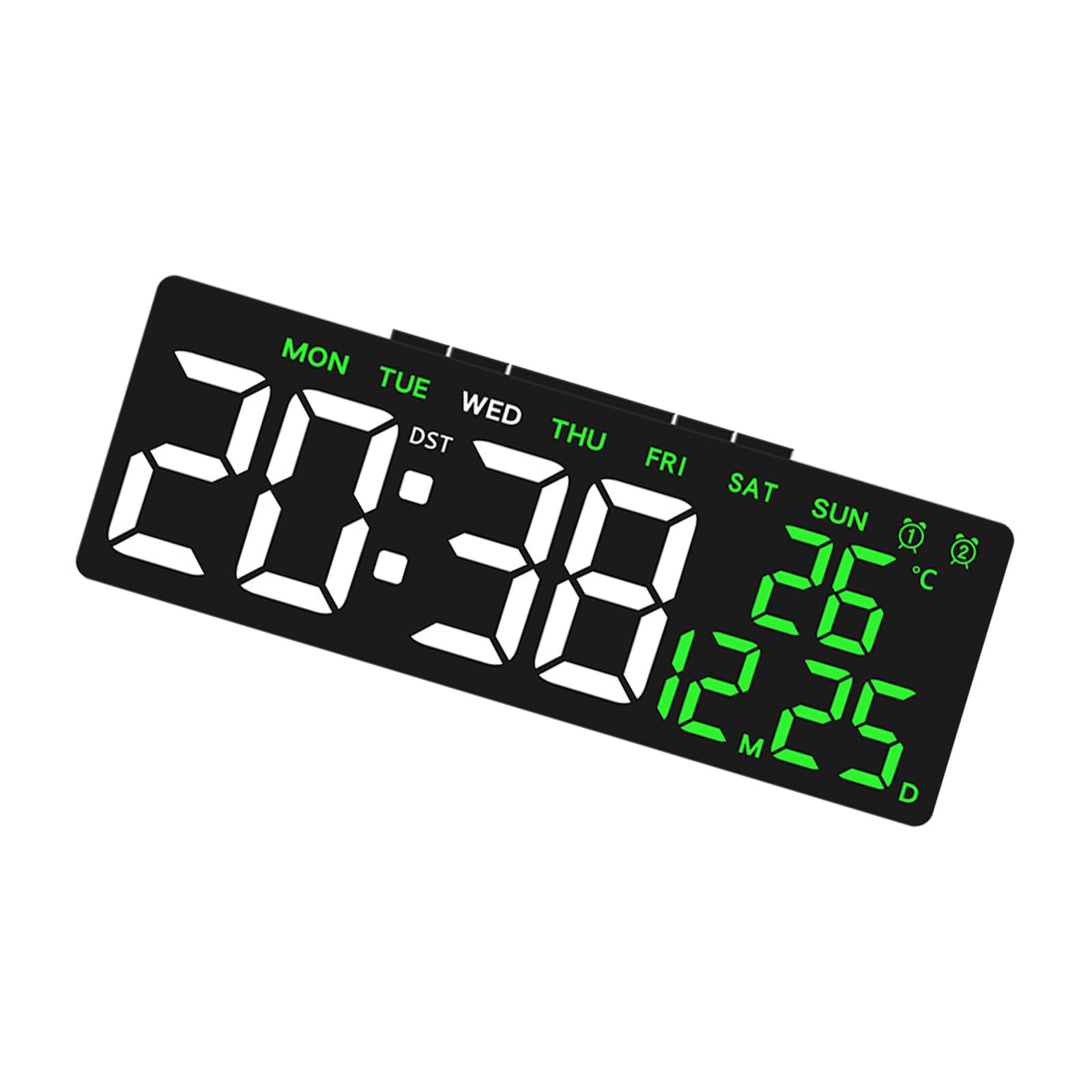 Tfaoys B Digital Alarm Clock High Rightness Led Desk Clock With Date And Temperature Display For Edroom Or Study Student Study