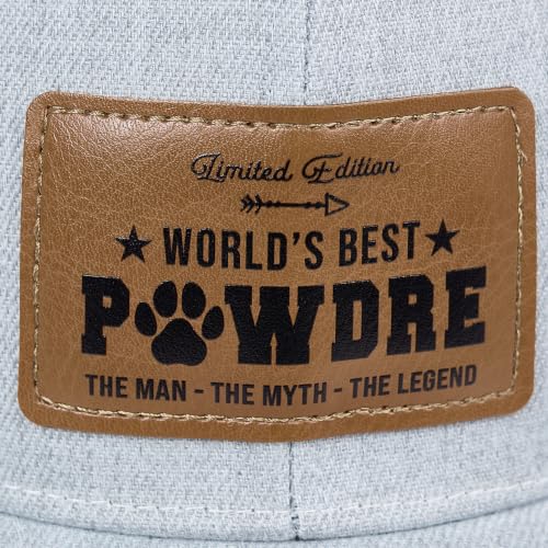 Image of Men's Hat Gifts - Men Cap Gifts for Christmas Father's Day Birthday Trucker Hat Leather Pattern Baseball Cap