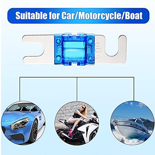 18 Pieces Mini Anl Fuse Gold Anl Fuse Pack Car Audio Fuse 20A 30A 40A 50A 60A 80A 100A 125A 150A For Automotive Marine Audio Video Electronic System #TOP5