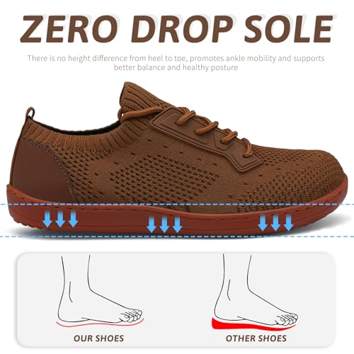 Womens Running Shoes Slip on Barefoot Walking Comfortable Breathable Wide Toe Shoes Ladies Trainer3