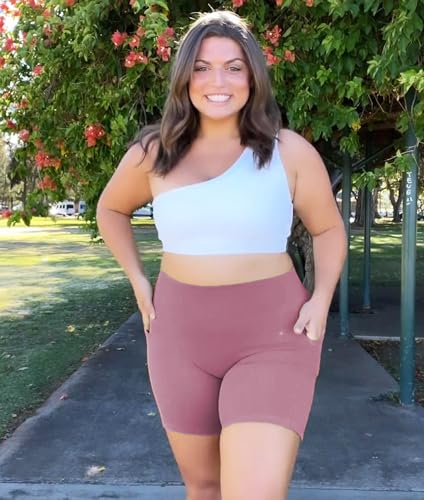 Image of NEW YOUNG Capri Leggings with Pockets for Women High Waisted Workout Leggings Tummy Control Yoga Pants