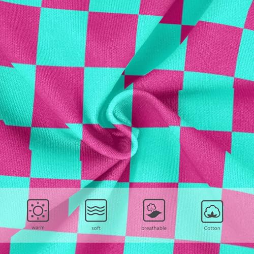 Teal and Pink Buffalo Checkered Toddler Girls's Underwear 2T3