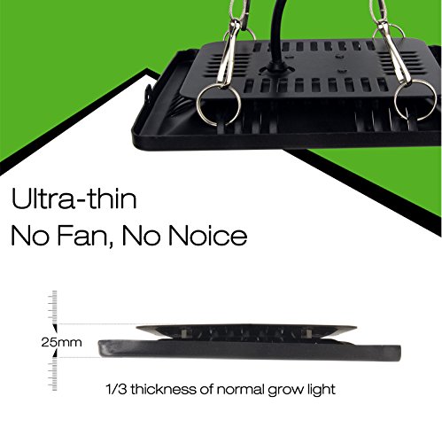 Image of Waterproof 100W LED Grow Light Full Spectrum, New Technology COB LED Grow Light, Natural Heat Dissipation Without Noise, Suitable for Plants All Growing Stage Indoor or Outdoor.