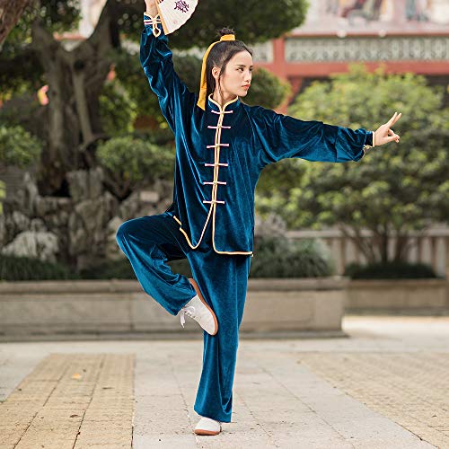 image for KSUA Unisex Tai Chi Uniform Traditional Long Sleeves Martial Arts Suit