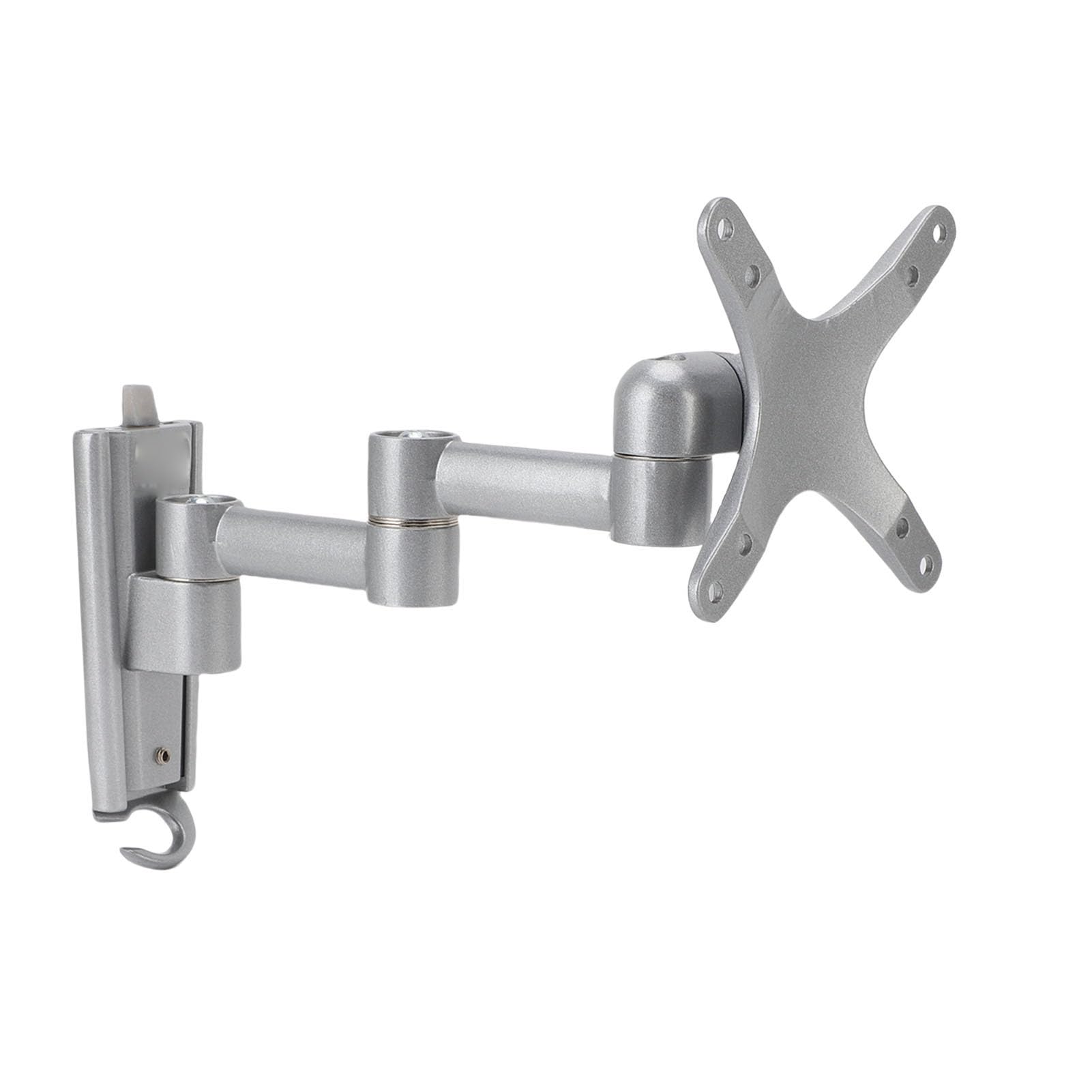 Generic Ramię Wyświetlacza ze Stopu Aluminium Stabilny Telewizor Montowany na ścianie Duży Ekran Full Motion 30 Cali do Domowego Biura w Kolorze Srebrnoszarym