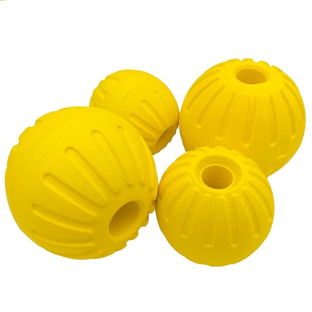 Awkvuty Paquete de 4 bolas para perros, pelota de juguete para perros para masticadores