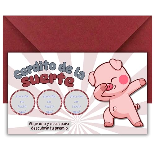 Tarjeta rasca de la suerte | Vale regalo para rellenar | Incluye tarjeta rasca personalizable | Tarjeta para regalo | Idea de regalo original para parejas, amigos o familiares | Cupón sorpresa