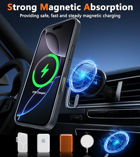 Image of FNTCASE for iPhone 16 Pro Case: Magnetic Matte Translucent Military Grade Drop Protective Phone Case | Shockproof Thin Rugged Durable Protection Bumper Cover