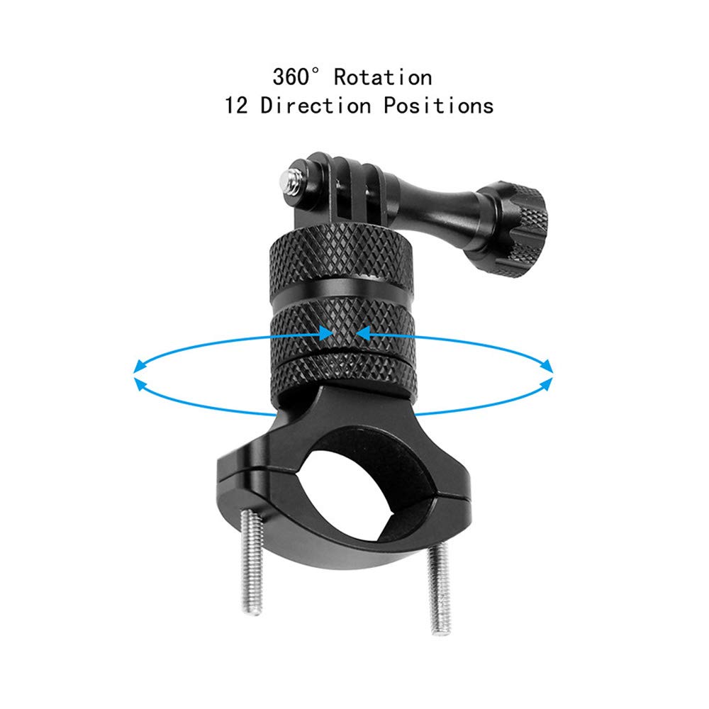 Support Vélo/alloy Pour Caméra D’action – Rotation 360°, Pour Guidon 12-35 Mm – Compatible GoPro Hero 8/7/6/5/4/3, Xiaoyi – Noir, Bleu, Rouge