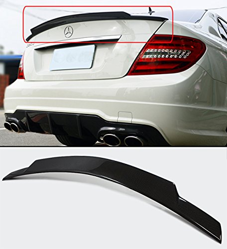 Cuztom Tuning Fits for 2008-2014 Mercedes Benz W204 C250 C300 C63 Carbon Fiber High Kick C74 Style Trunk Spoiler Wing