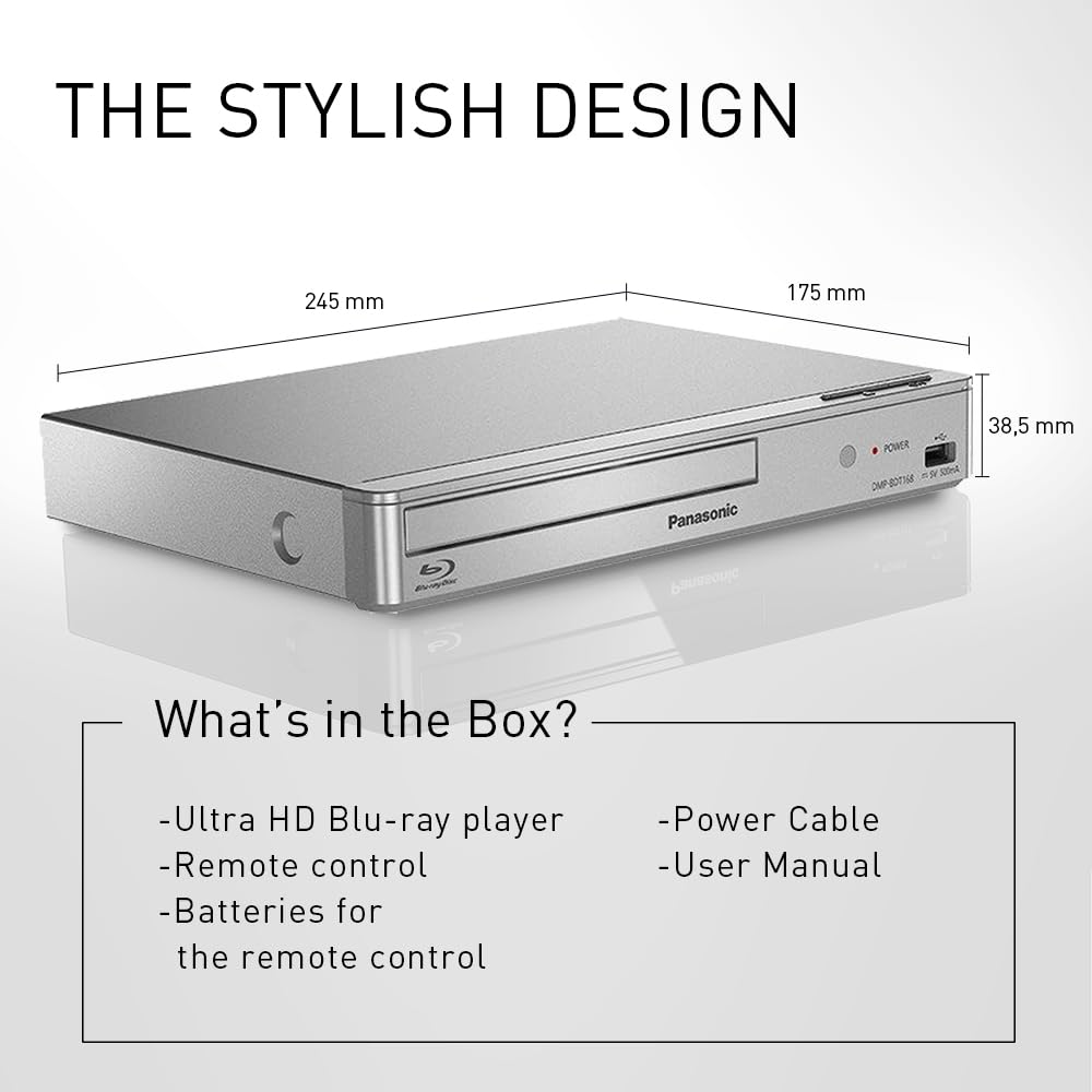 Panasonic DMP-BDT168 Blu-ray Player silber (DMP-BDT168AG)