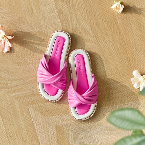 Image of THEE BRON Girls Cute Slip-On Slippers Stylish Sandals for Toddlers & Kids