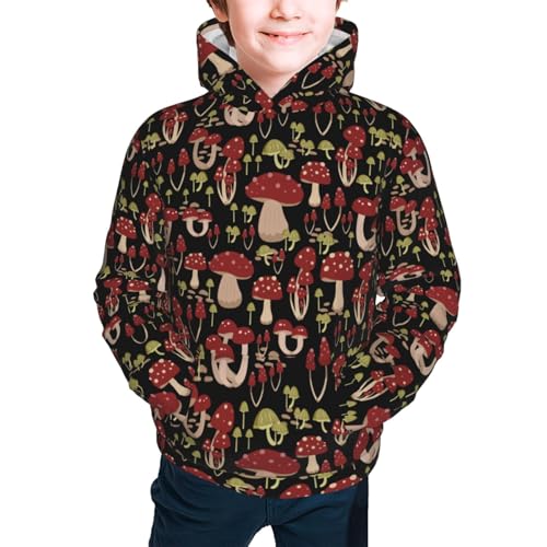 Mushroom Kid Hoodies Boys Sweatshirts Girls Pullover with Pocket3