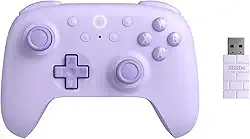 8BitDo Ultimate 2C Wireless Controller for Windows PC and Android, with 1000 Hz Polling Rate, Hall Effect Joysticks and Triggers, and Remappable L4/R4 Bumpers (Purple)