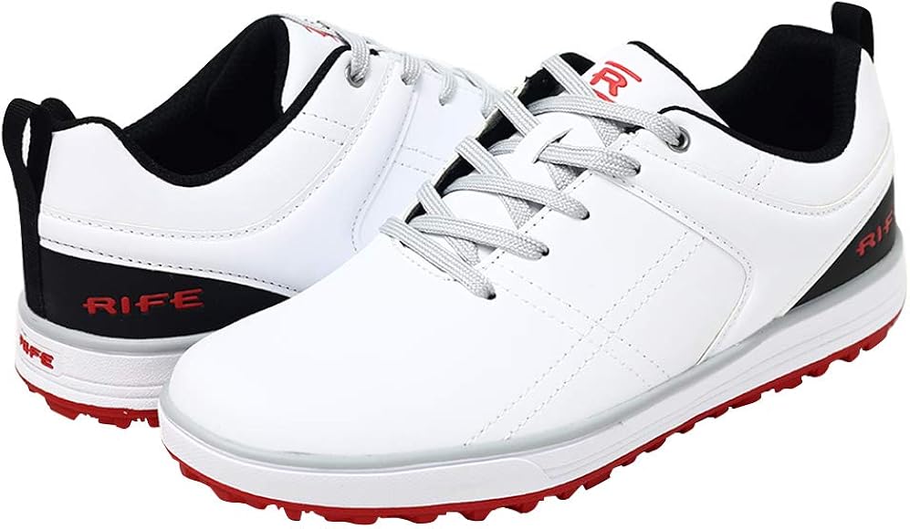 Mens white golf trainers Clearance
