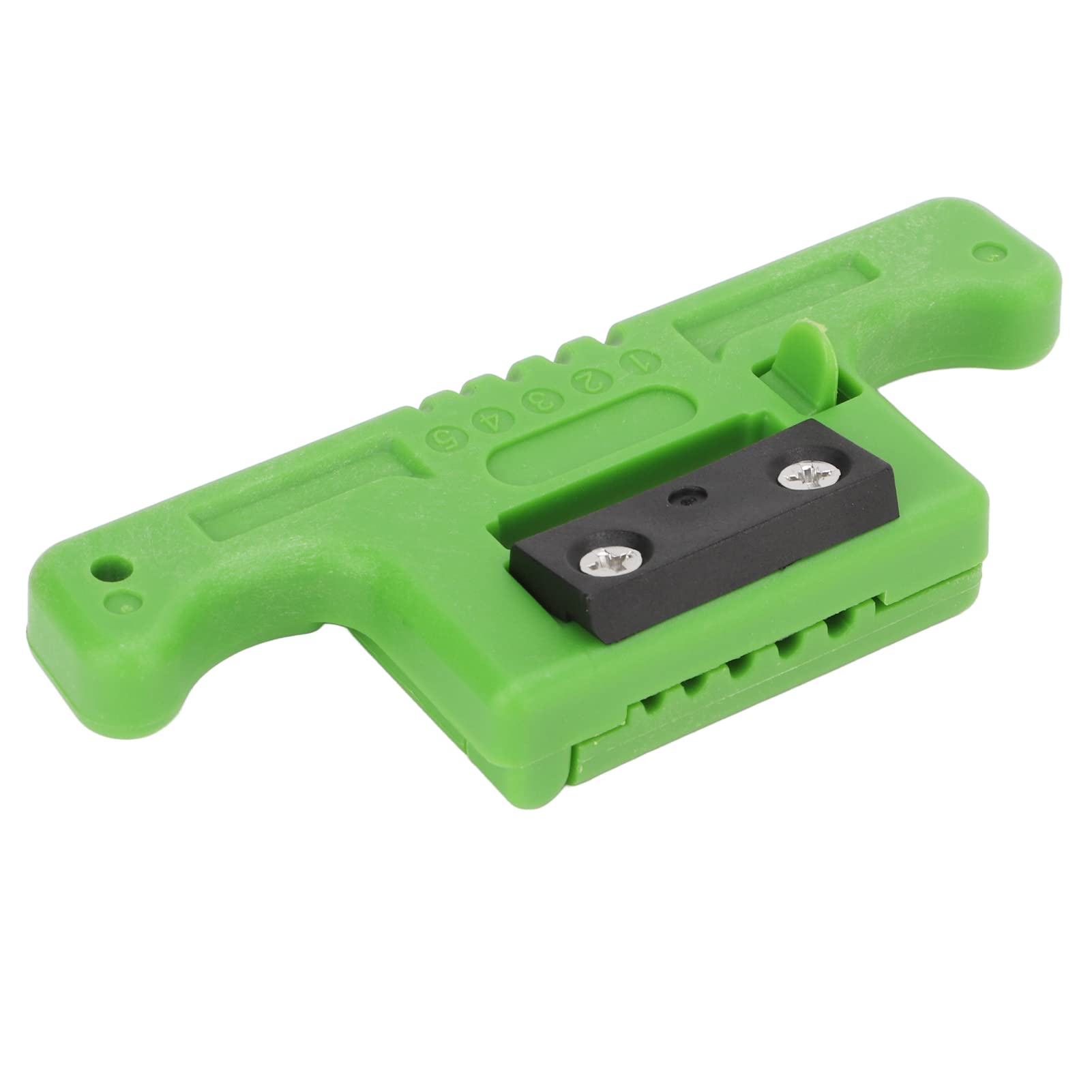 TANIQIACA Fiber Stripper, 5-Channel Longitudinal Stripping Tool, PVC Shell, Steel Blade, Portable Cable Stripper