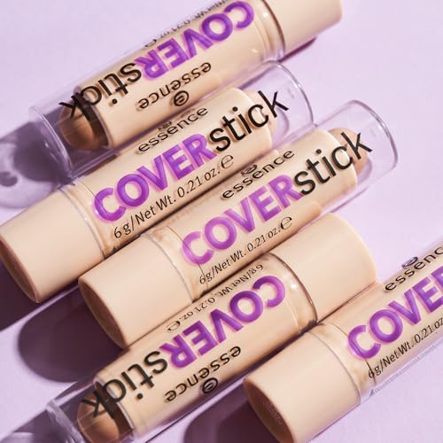 essence COVERstick, Abdeckstift, Nr. 10, Nude, mattierend, farbkorrigierend, matt, für unreine Haut, vegan, ölfrei, ohne Parfüm, ohne Alkohol, 1er Pack (6g)