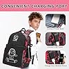 Backpack for School Boys, Anime Luminous School Backpack with Sling Bag Boys School Bag for Kids Lightweight Laptop Backpack College Bookbag - Image 3