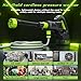 Cordless Pressure Washer, 970PSI Portable Power Washer with Rechargeable 4.0Ah Battery 6-in-1 Nozzle, 3 Speed Adjustment LCD Touch Screen, Handheld High-Pressure Car Washer Gun for Home/Floor
