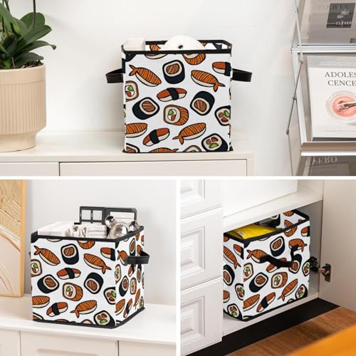 Boîte de rangement pliable cube motif dessin animé pour placard ordonné - 6