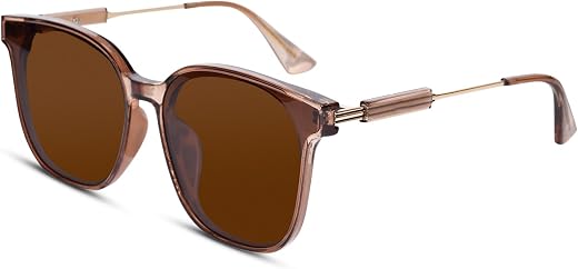 ELINE Luxury Square Sunglasses For Women | Polarized & 100% UV Protected Glasses | Scratch Resistant glasses | Branded Sty...