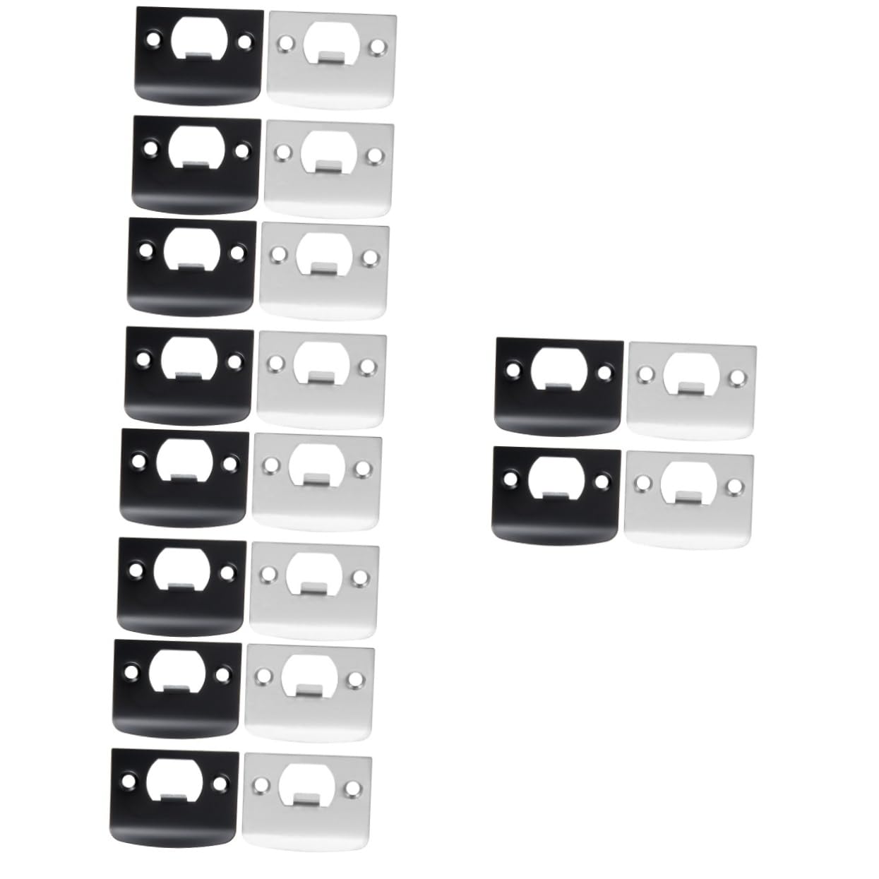 Hemobllo 5 Ensembles Guide De Serrure De Porte Intérieur Gâche De Pêne Dormant Verrou Porte Plaque De Renfort De Porte Plaque De Recouvrement De Trou De Porte 4 Pièces * 5