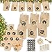 Calendrier de l'Avent, Calendrier de l'Avent à Remplir, 12 DIY Noël Cadeaux Sacs 12 Boites Cadeau Noël avec 1-24 Numérique Autocollants, Sacs de Cadeaux Boîtes Bonbons pour Cadeaux de Noël, Mariage