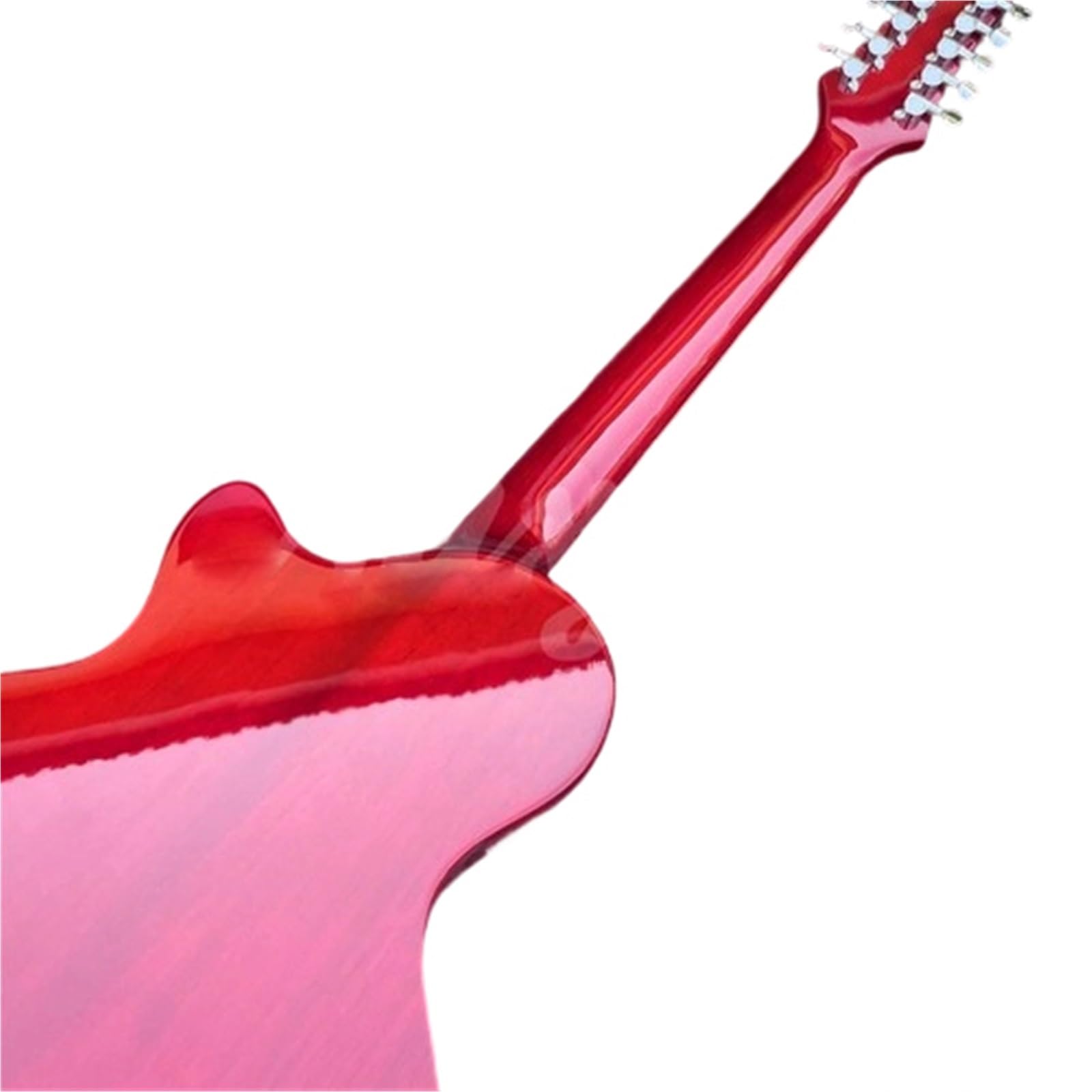 Guitarra Eléctrica 12 Cuerdas Flame Maple Semi Hollow Jazz Guitarra Eléctrica F Agujeros Cuello De Caoba Hardware Cromado