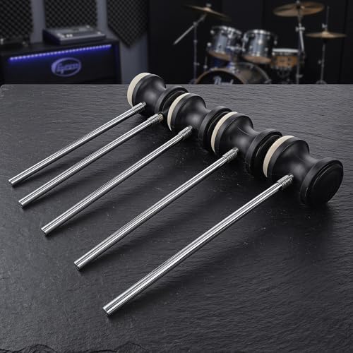 Set 4 Pedales para Bombo con Cabeza de Fieltro Negro miniatura 6
