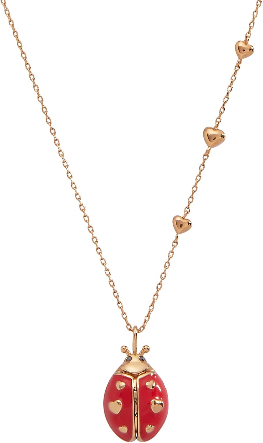 Alex and Ani Lady Bug Pendant, Brass Shiny Gold