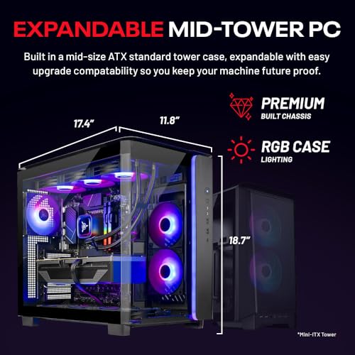 Image of Skytech Gaming King 95 Gaming PC, Intel Ultra 7 270K Plus 5.4GHz, NVIDIA RTX 5080 16GB VRAM, 1TB Gen4 NVMe SSD, 32GB DDR5 RAM 6000, 850W Gold ATX 3 PSU, 360 ARGB AIO, WI-FI 6, Windows 11, Desktop