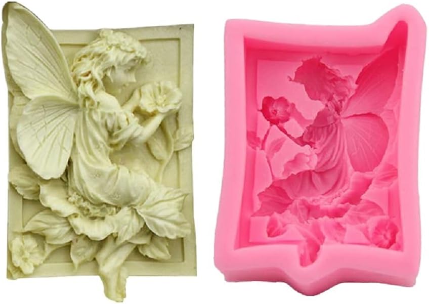 Silicone Molds Fairy Butterfly, Beautiful Faery Shape Craft Art Soap Molds, Angel Craft Molds DIY Handmade Soap Molds - Soap Making Supplies by ZKAYX