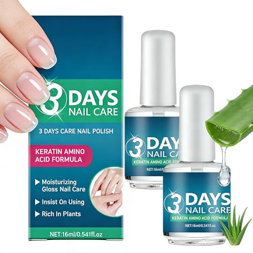 3 Days Nail Care Oil 2026 New Keratin Nail Care for Nails Multi functional Moisturizing Nail Oil for Nail Care (2 PCS)