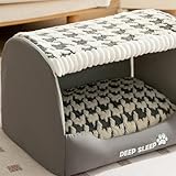 ペットベッド ペットハウス ドーム型 おもしろ 可愛い 家 クッション かわいい おしゃれ 暖かい 洗える 洗濯可 滑り止め 快適 室内 ペット用品 犬 猫 ふわふわ 寝床 休憩所 小型犬 冬用