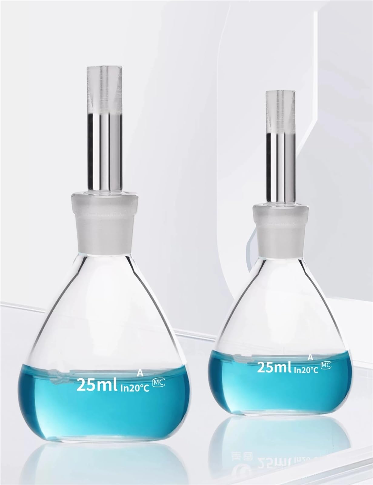 1 pz 5/10/25/50/100 ml Picnometro da laboratorio in vetro Bottiglia di gravità specifica Picnometro(250ml)
