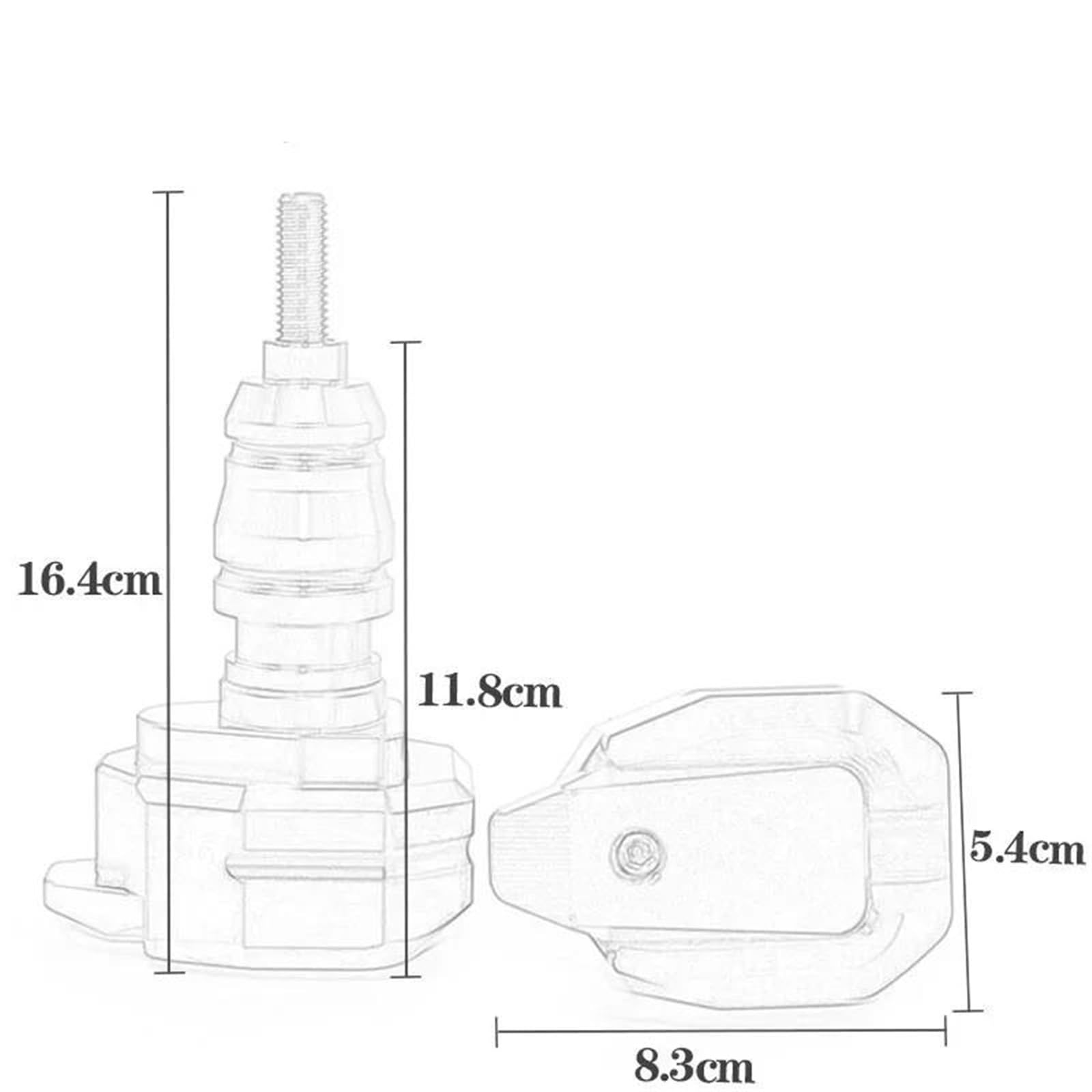 Sturzschutz Für Motorrad: Rahmenschleifer, Verkleidungsschutz, Sturzpad Für Yamaha XJ6 Diversion XJ-6 Sturzschutz Sturzpads Schieberegler(Schwarz)