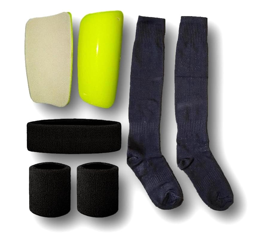Ultimate Football Player's Combo Set: Shin Guards, Socks, Headband & Wristband Kit-image-27