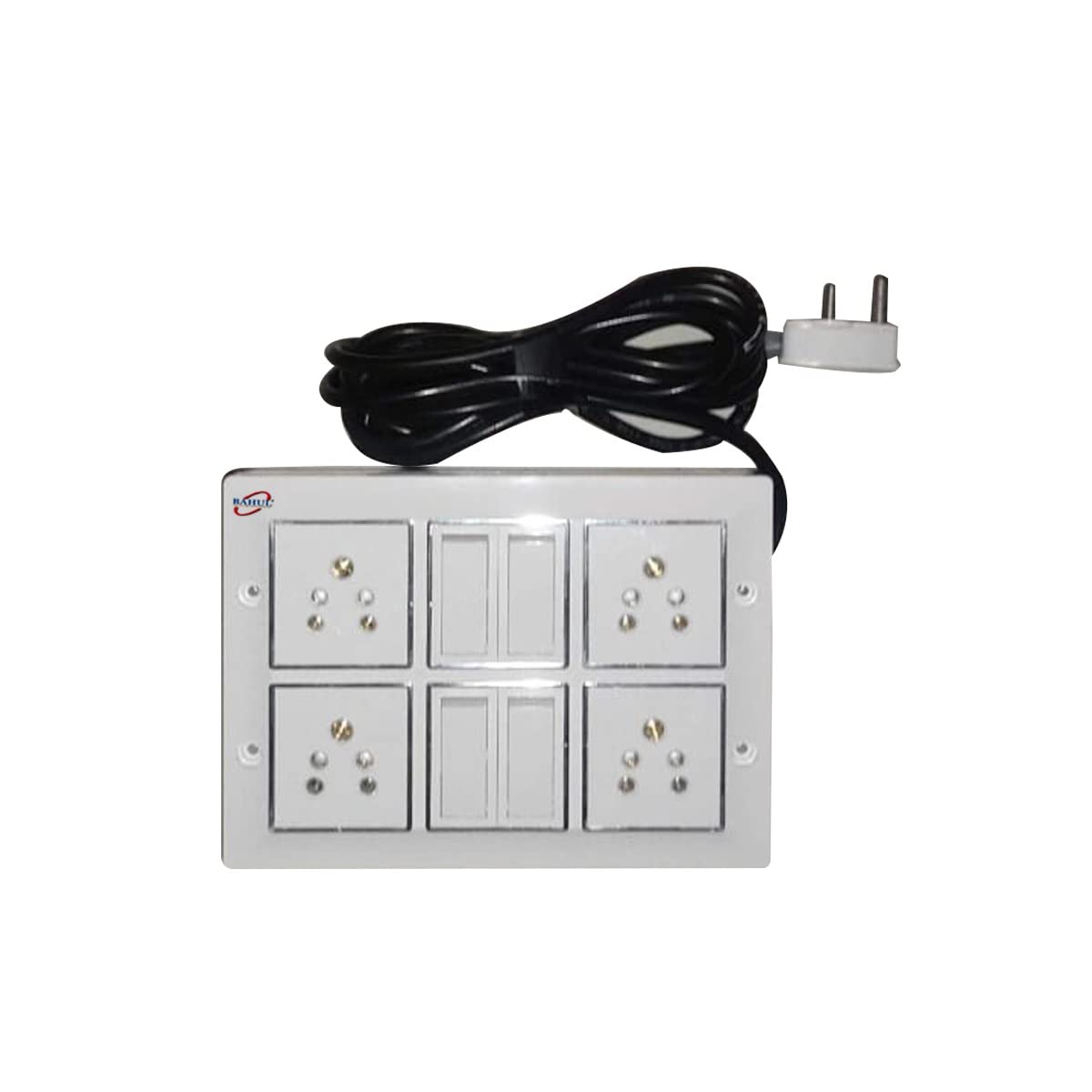 Three Pin Multi Plug Point 4 Meter Cord Multi Outlet Extension Board Universal MultiSockets & MultiSwitch Small Plug Easy to Fit Everywhere-image-30