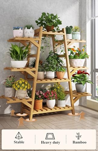 Support pour pots de fleurs 6 niveaux pour gagner de la place - 6