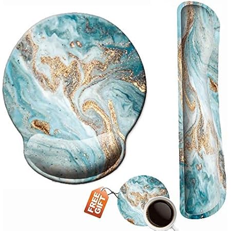 4 In 1 Ergonomic Keyboard Wrist Rest & Mouse Pad Wrist Rest Set, Large XXL Gaming