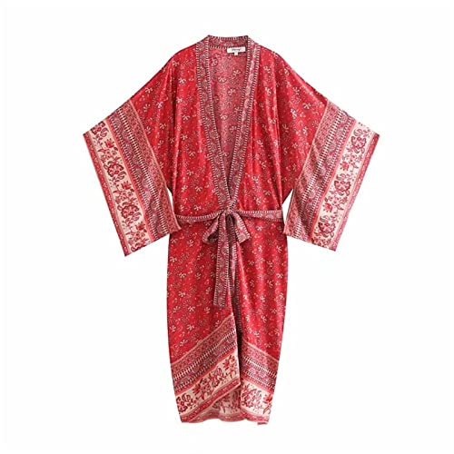 Robe de plage col en V et manches chauve-souris pour une protection solaire fluide et légère